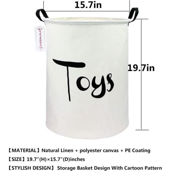 Large Storage Basket,Laundry Hamper/Bathroom/Home Decor/Collapsible - Picture 2 of 7